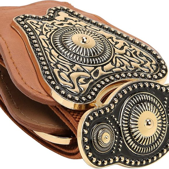 Stretch Vintage Antique Retro Buckle Belt main image 5